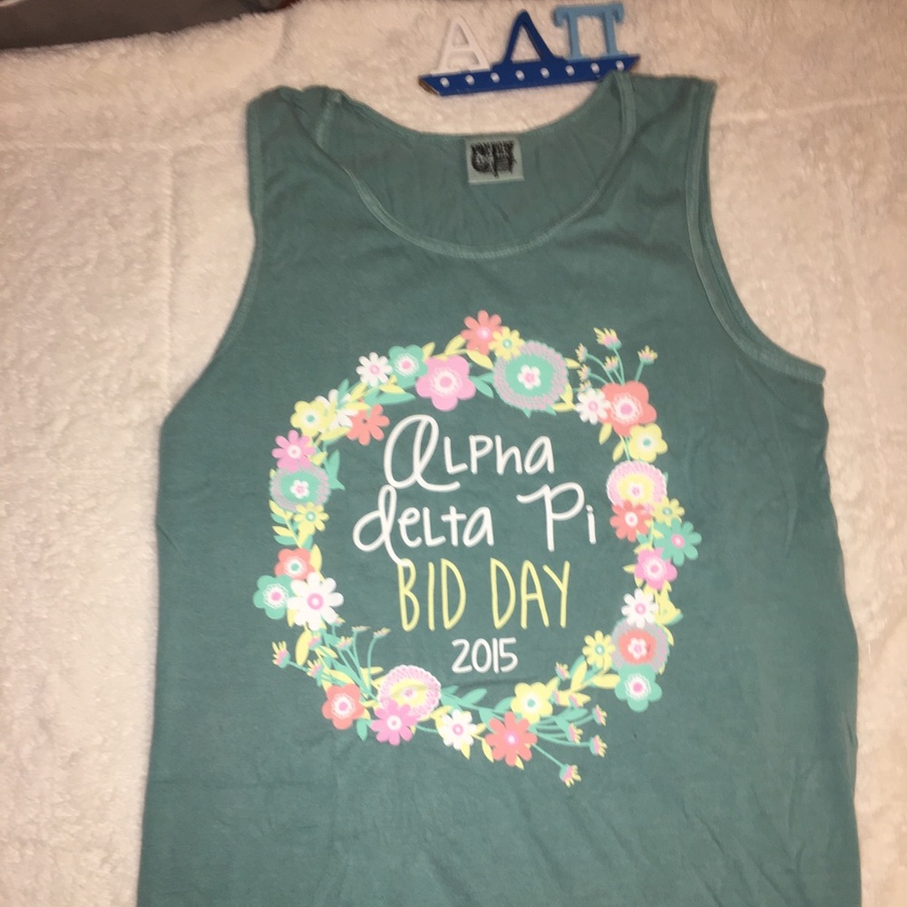Alpha Delta Pi bid day tank top